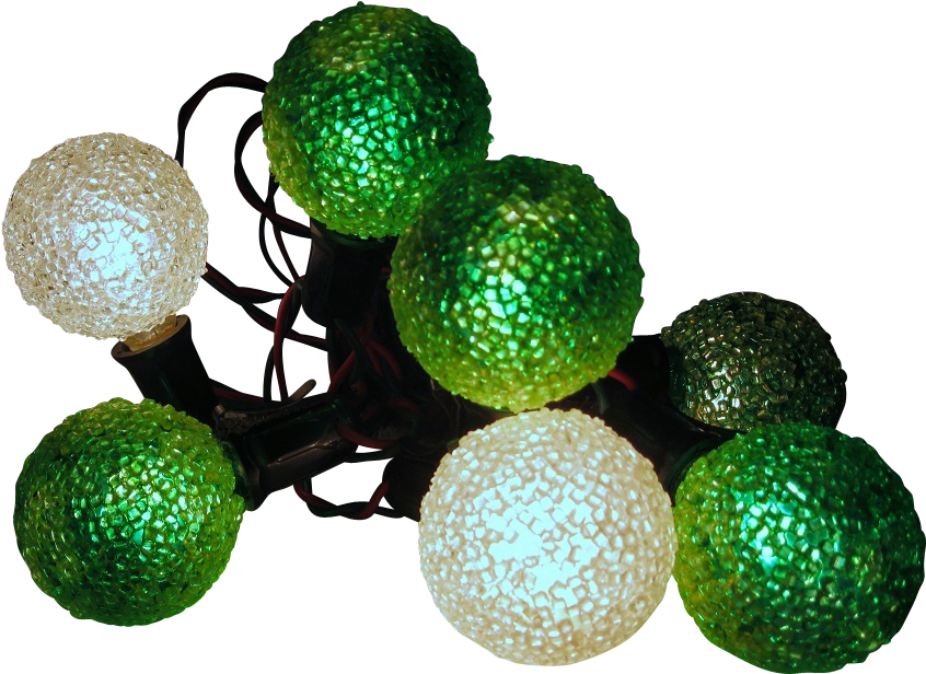 1950's Working String Of Seven Lighted Ice Christmas - Christmas Ornament (845x845), Png Download