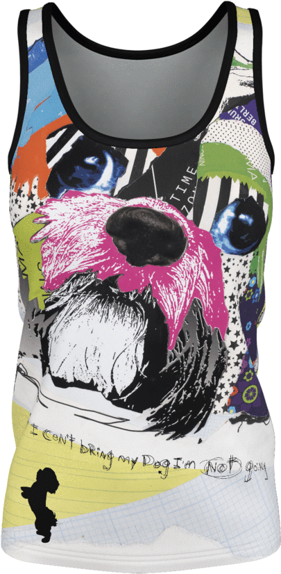 Love My Shih Tzu Tank Top For Women - Shih Tzu Art (1024x1024), Png Download