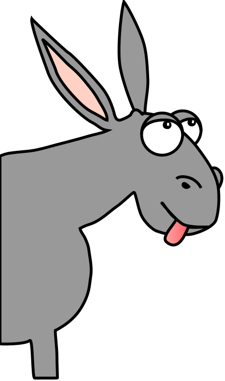 Free To Use Public Domain Donkey Clip Art (454x768), Png Download