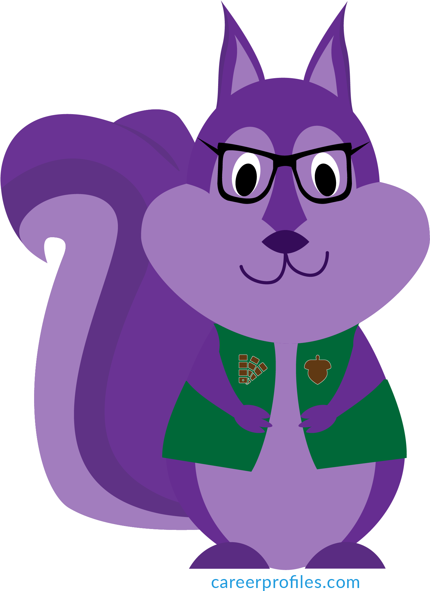 Top Baltimore Recruiters And Purple Squirrel - Purple Squirrel (1860x2133), Png Download