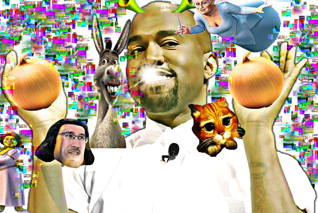 Kanyewest Image - Shrek 2 (1024x685), Png Download