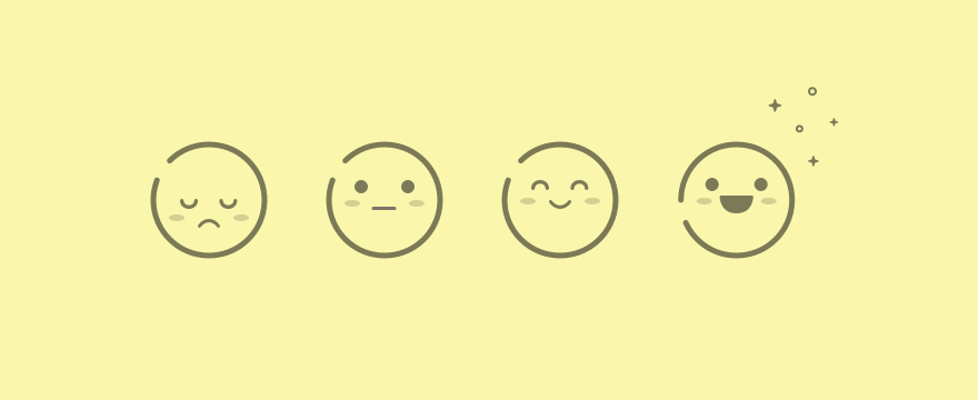 Smileys To Convey The Various Characteristics - Smiley (880x360), Png Download