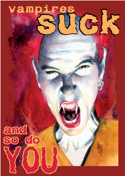 Vampires Red - Poster (674x518), Png Download