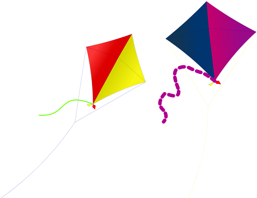 Kite Kites Fun Summer Sky Outdoor Wind Fly - Kite (960x698), Png Download