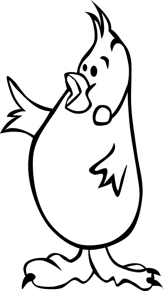 Drawn Chick 4 Baby - Cartoon (555x987), Png Download
