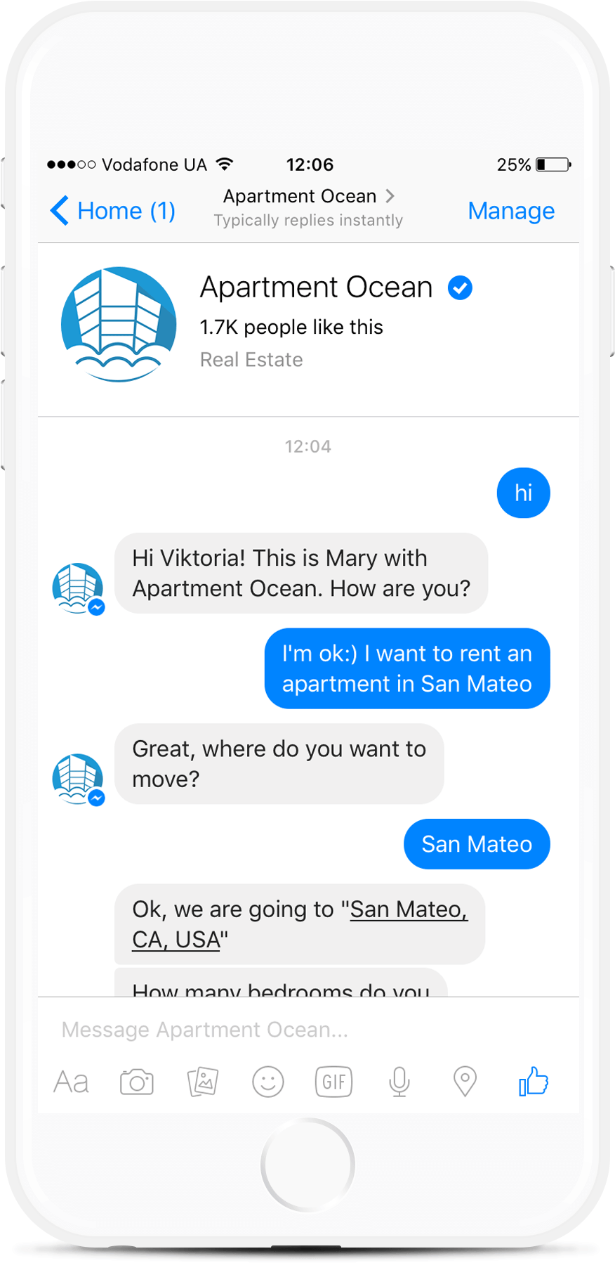 Download Real Estate Message Bot Example Facebook Messenger Message