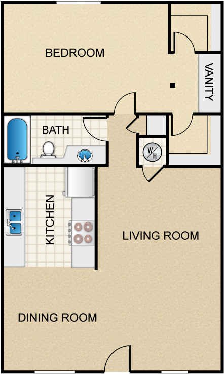Furnish This Floor Plan - Floor Plan (750x750), Png Download