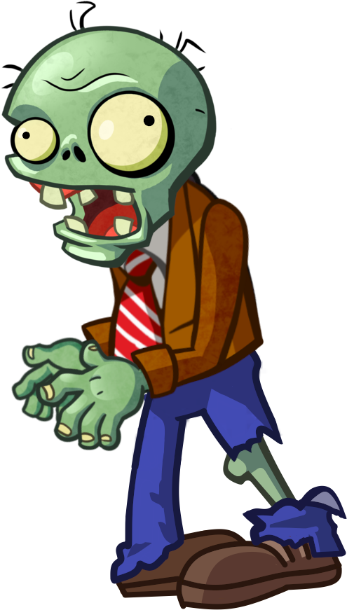 Zombie, Browncoatzombiepvzh - Trash Can Zombie Pvz Png (601x1021), Png Download
