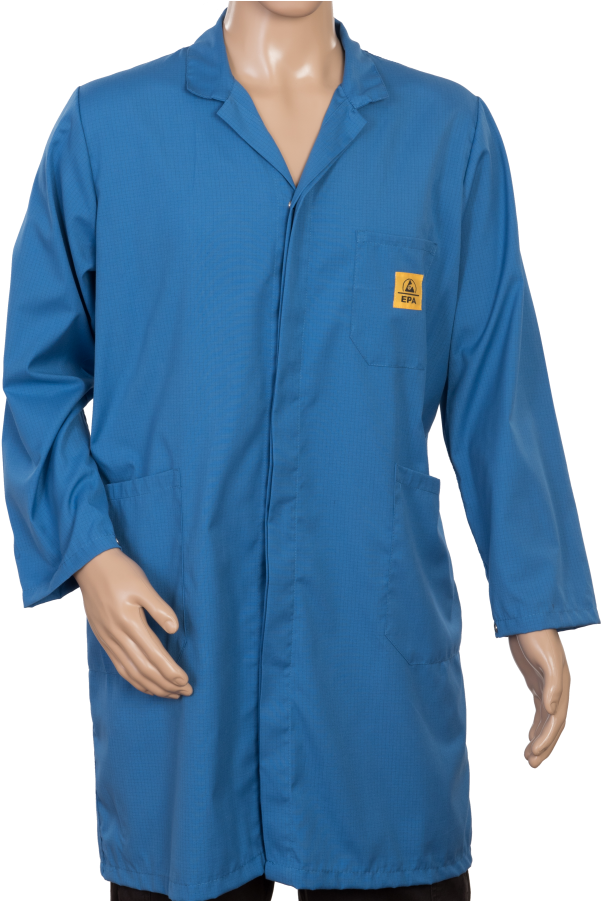 Esd Lab Coat Blue - Scrubs (900x900), Png Download