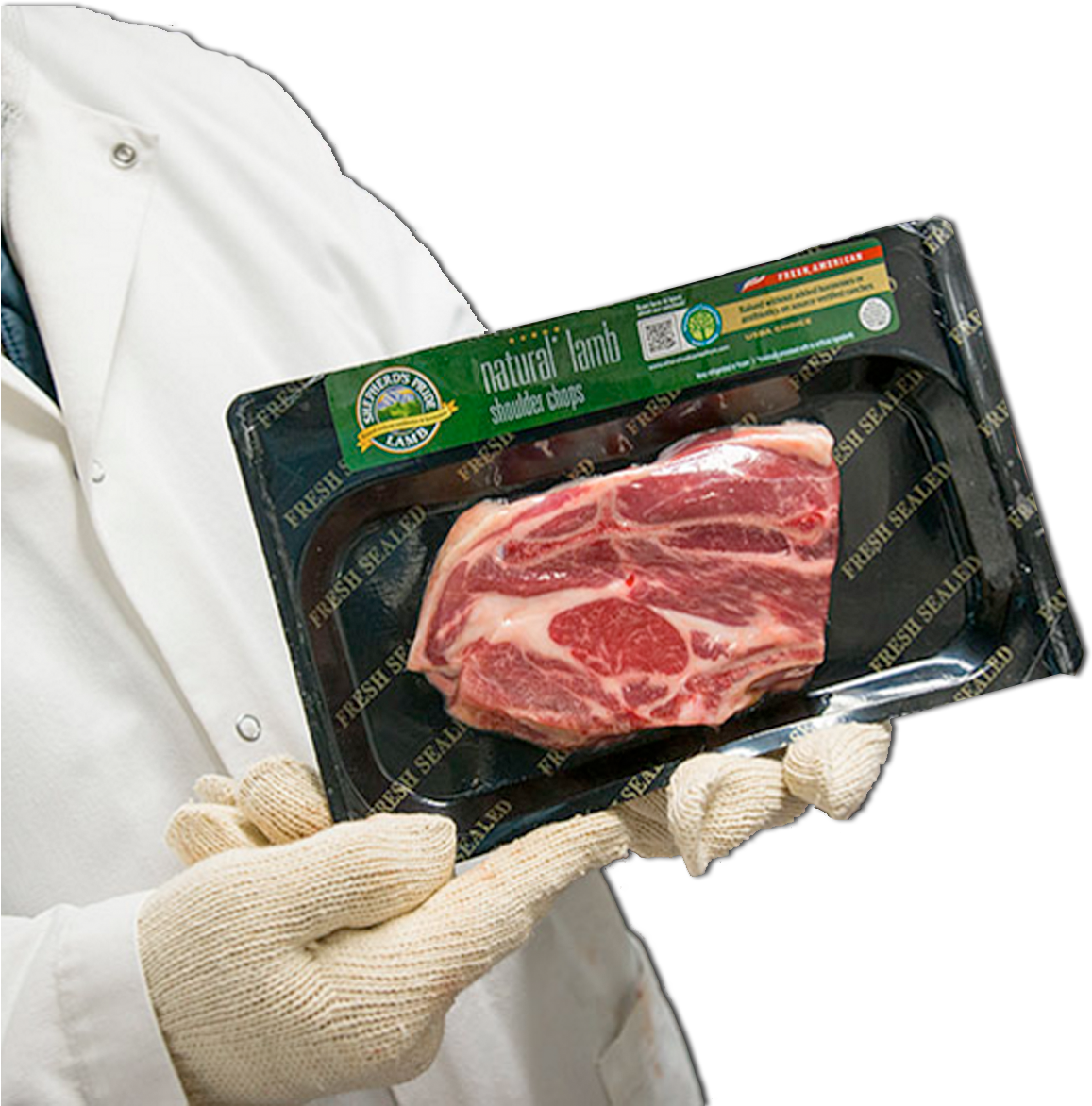 Lamb Lab Coat Guy - Red Meat (1163x1193), Png Download