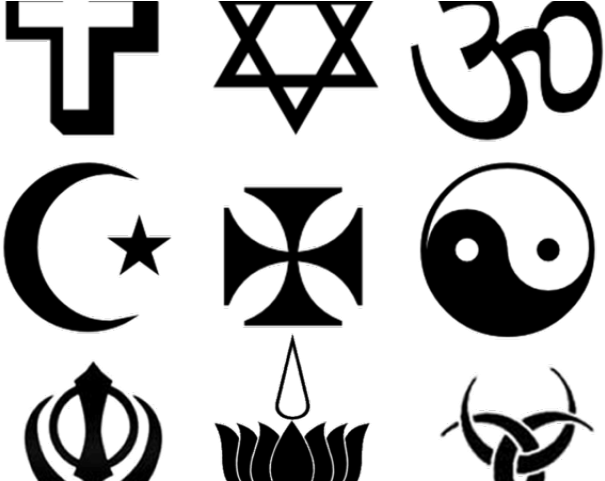 Banner Free Stock Free Church Clipart Black And White - Religious Symbols (640x480), Png Download