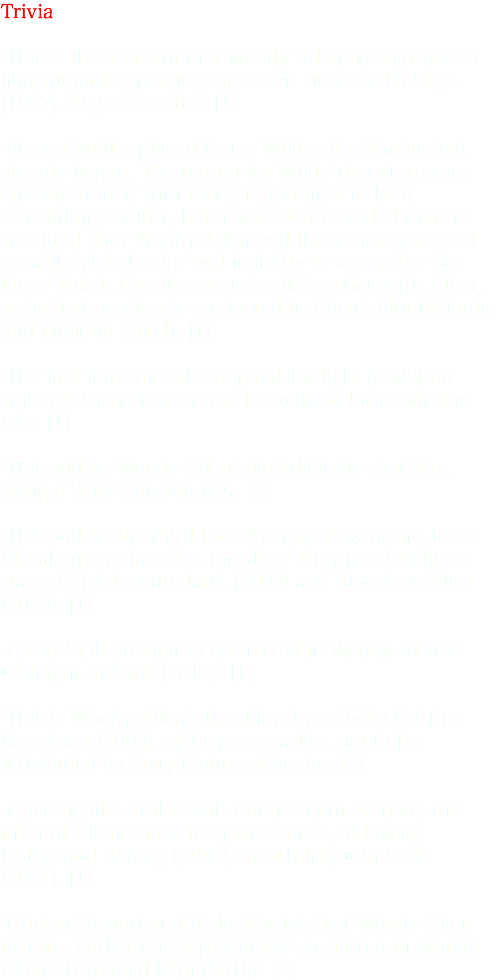 Trivia -this Is The First Film That Woody Allen Has - Parallel (496x980), Png Download