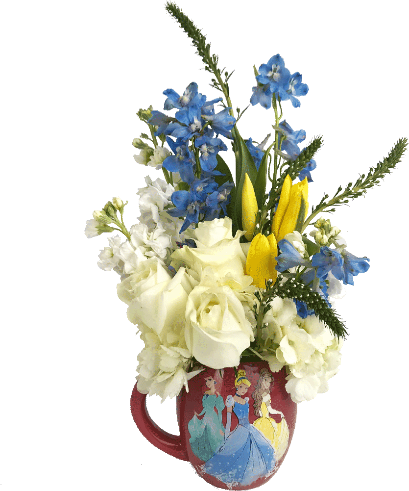 Disney Princesses Flower Mug - Bouquet (1024x1024), Png Download