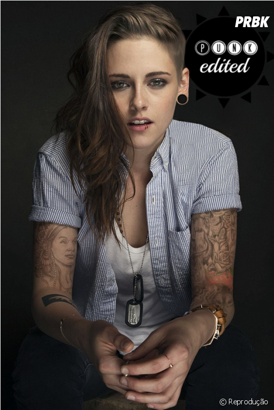 Kristen Stewart Ficou Ainda Mais Bonita Desse Jeito - Edit Kristen Stewart Tattoo (950x800), Png Download