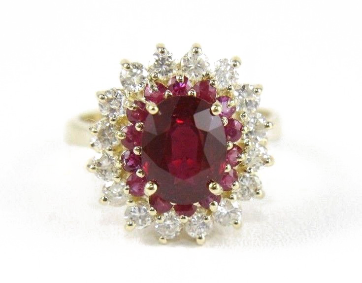 Rose Red Diamond Stone Transparent Image - Ruby (735x574), Png Download