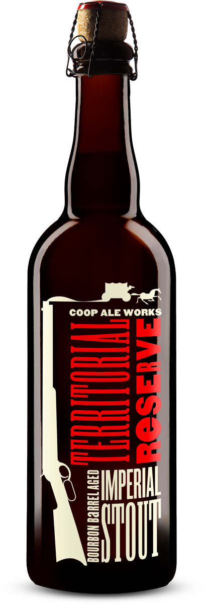 Bourbon Barrel Aged Imperial Stout - Glass Bottle (408x1200), Png Download