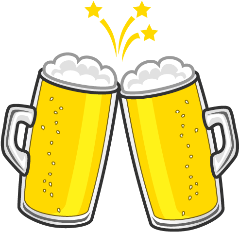 Toast Clipart Beer Mug - イラスト ビール 素材 背景 透明 (640x640), Png Download