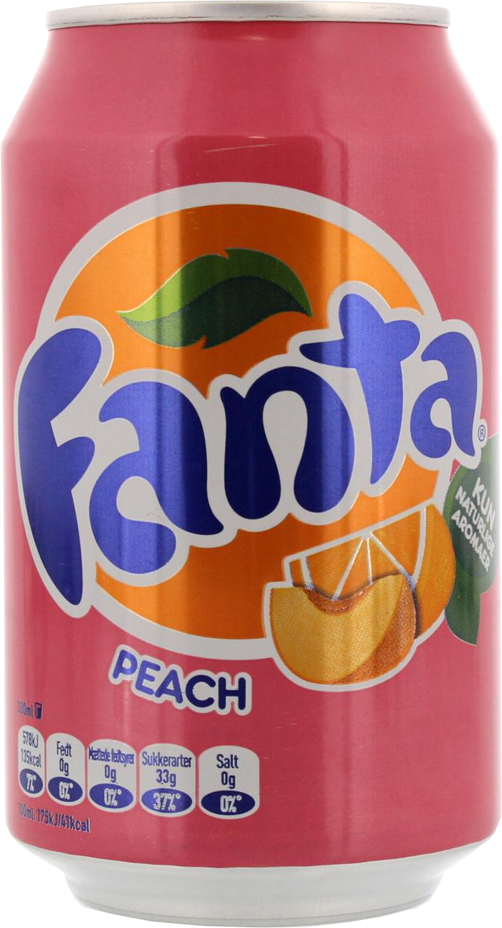 Fanta Peach 330ml Dose - Drink Fanta (705x1303), Png Download