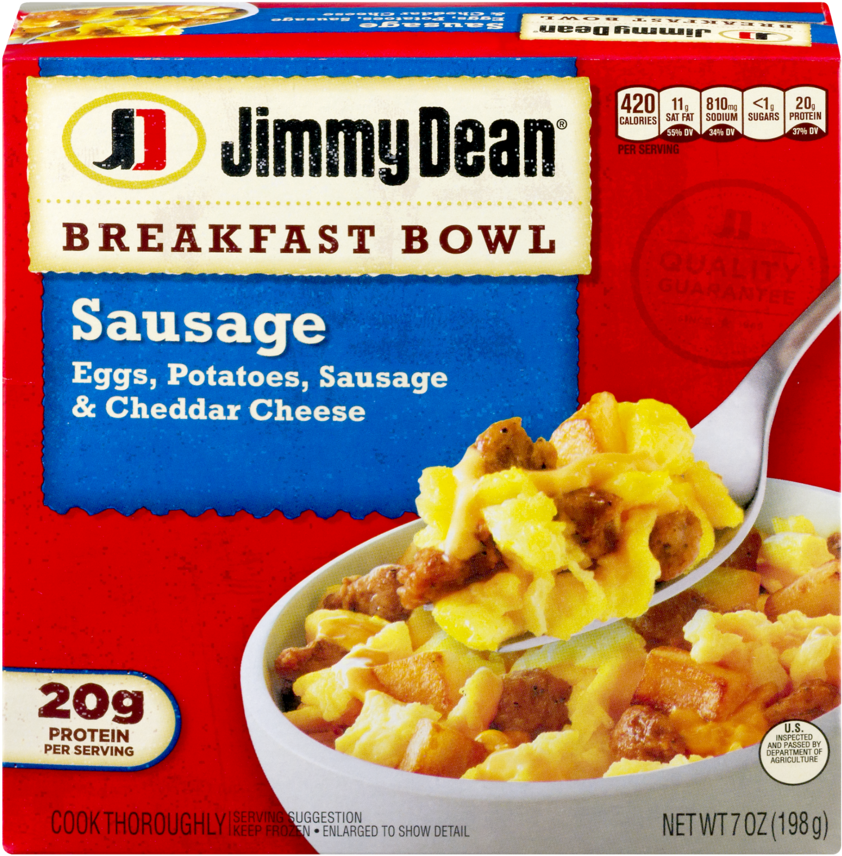 Jimmy Dean Breakfast Bowl Sausage, 7 Oz - Jimmy Dean Breakfast Bowl Sausage (1000x1000), Png Download