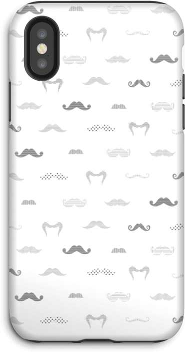 Dark Moustaches Case Iphone X Tough - Mobile Phone Case (499x800), Png Download