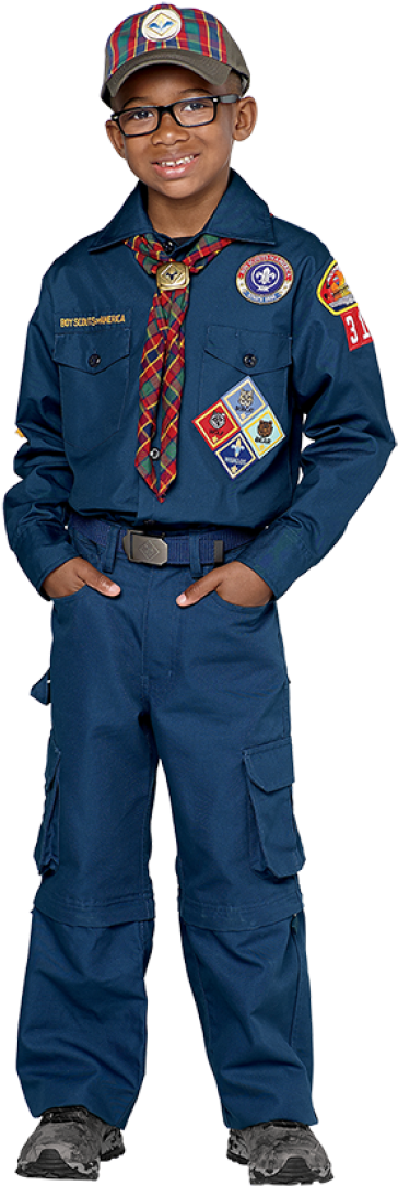Cub Scout Uniform Png Pluspng - Cub Scout Ranks Uniforms (400x1124), Png Download