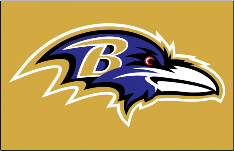 Baltimore Ravens Iron On Stickers And Peel-off Decals - Baltimore Ravens 2018 Logo (750x930), Png Download