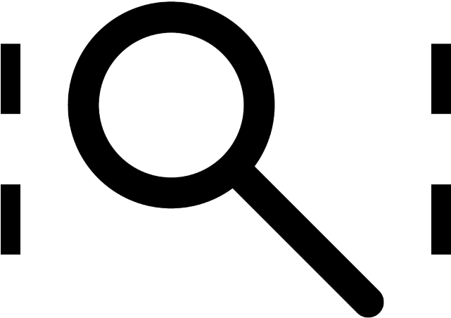 Square Clipart Magnifying Glass (640x480), Png Download