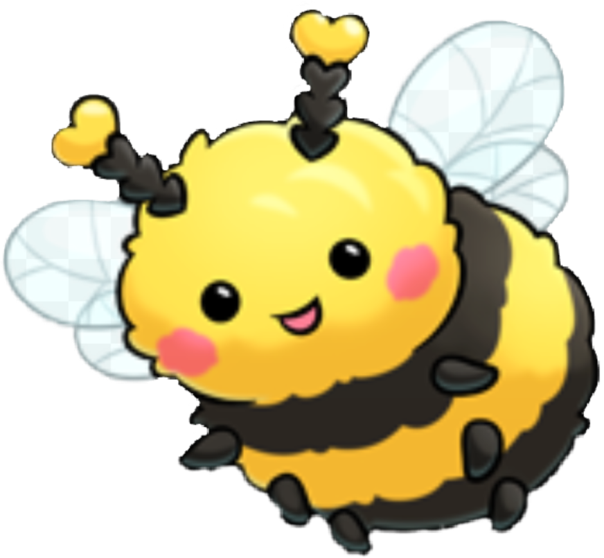 Scbee Sticker - Cute Bumble Bee Cartoon (1024x1024), Png Download