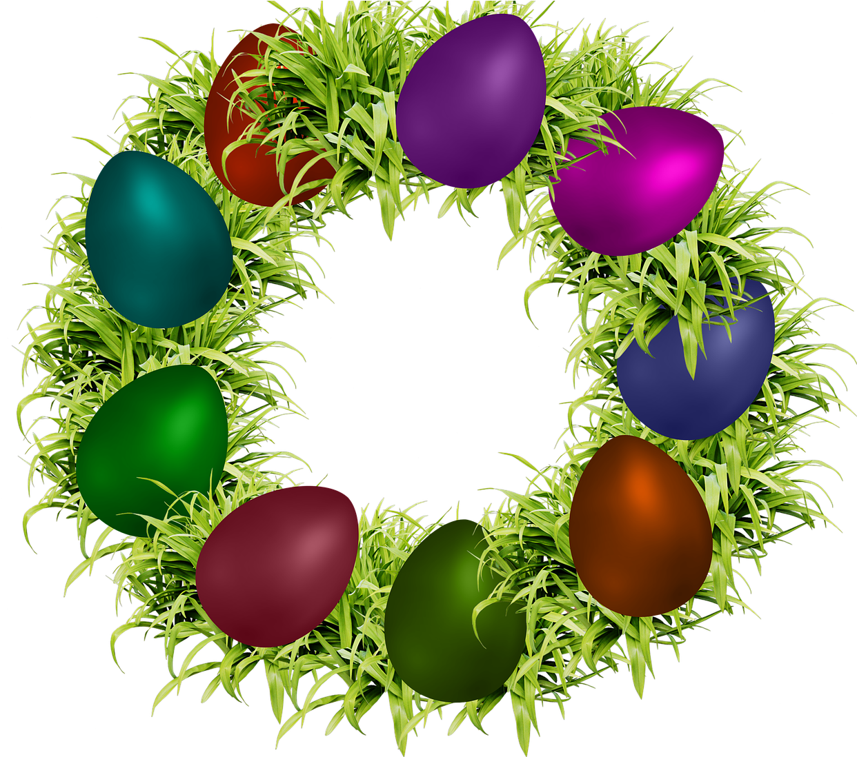 Easter,green Leaves,png Image,decoration,egg Easter,colors,dedicated - Easter (1280x1097), Png Download