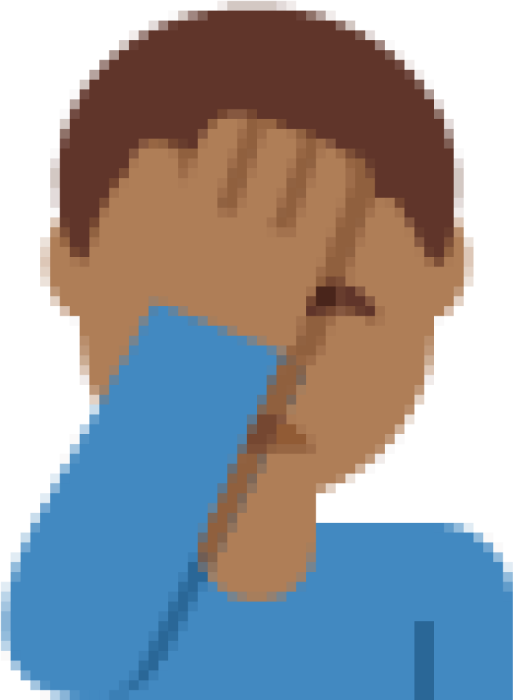 Nick Cannon Defends Kevin Hart By Posting Old Homophobic - Black Facepalm Emoji (1024x1024), Png Download