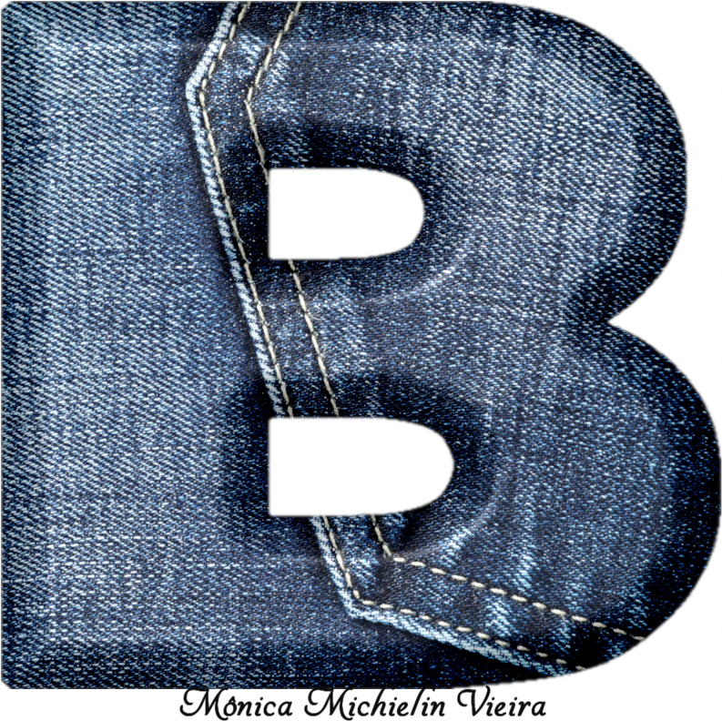 Alfabeto De Jeans Png - Leather (800x800), Png Download