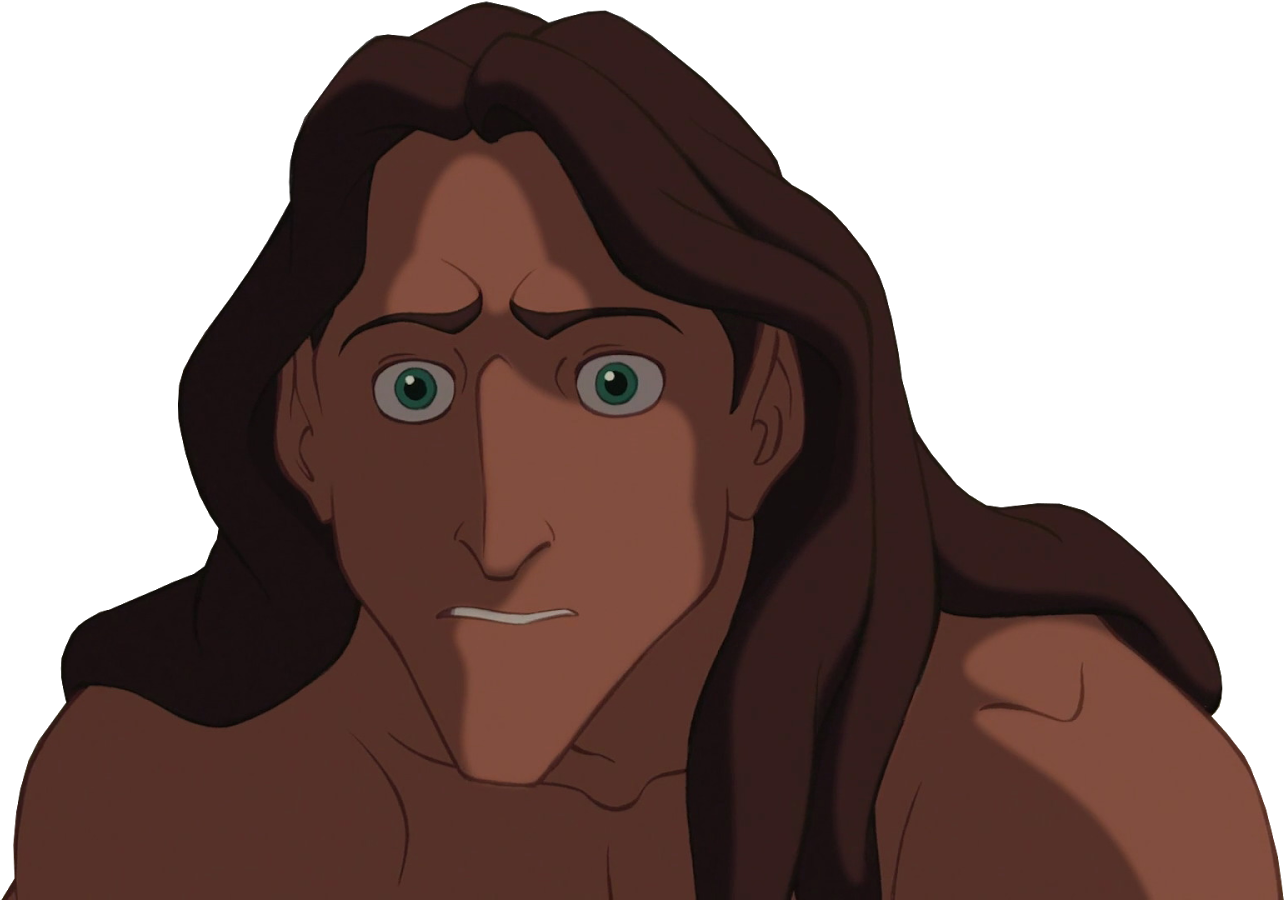 Cliparts Del Hombre De La Selva Más Famoso De Todos - Tarzan Cara Png (1600x900), Png Download