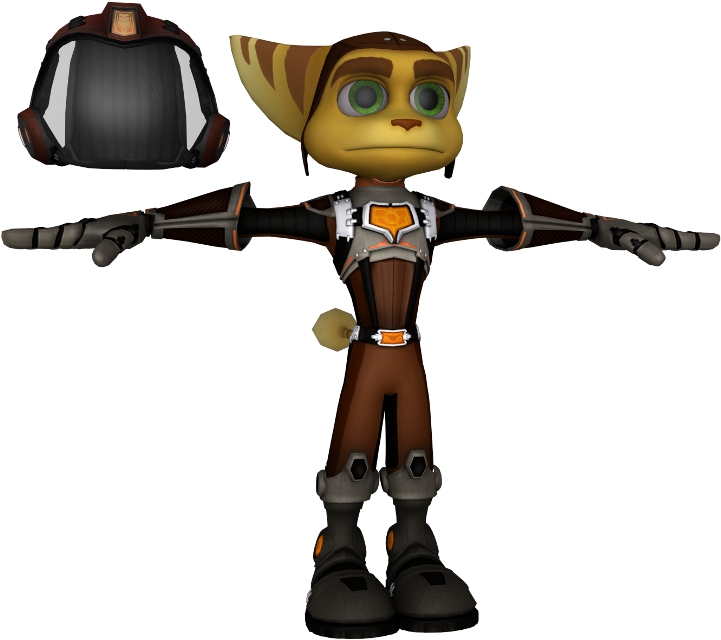 Download Zip Archive - Ratchet And Clank Model (750x650), Png Download
