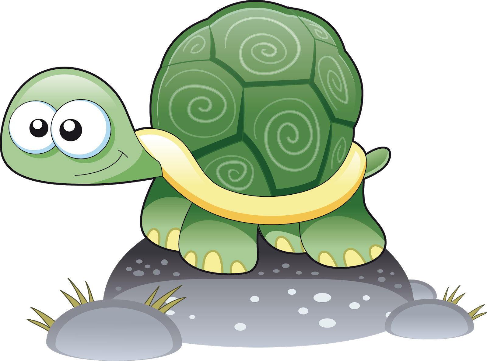 Download Green Turtle Cliparts - Cute Cartoon Turtle Drawing PNG Image with  No Background 