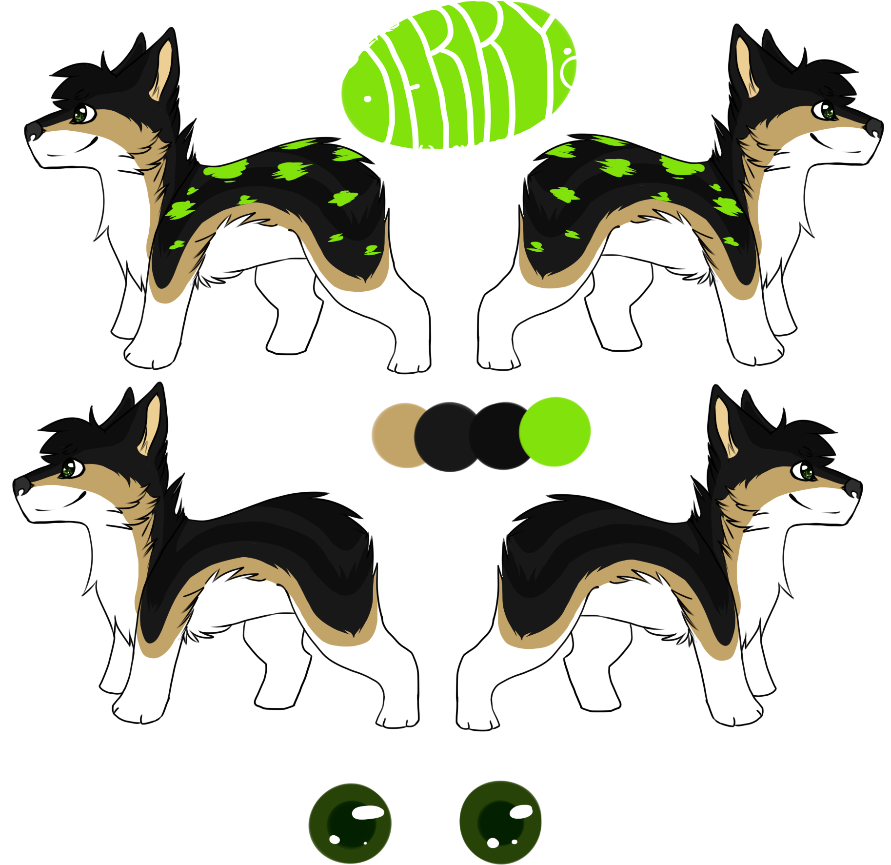 Reference Sheet - Jerry - Dog Catches Something (2000x1894), Png Download