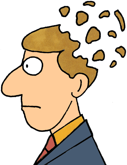 Falling Apart - Person Falling Apart Cartoon (500x640), Png Download