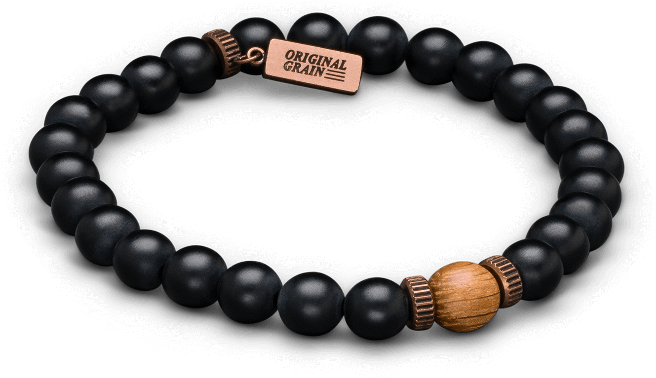 01 Elastic 8mm Whiskey Onyx 00 V=1529689705 - Bracelet (1500x1500), Png Download