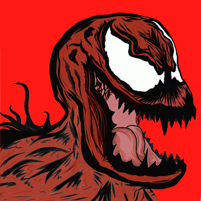 I Posted A Venom Drawing A While Back But Here Is My - Illustration (649x649), Png Download