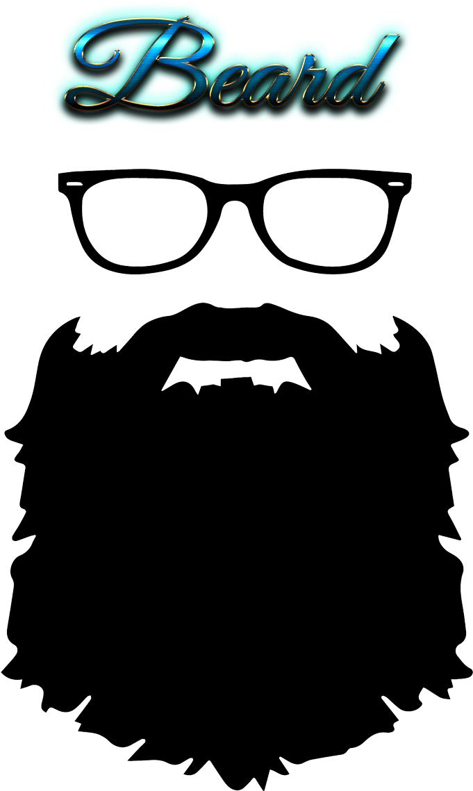 Beard Transparent - Beard Car Stickers (863x1200), Png Download
