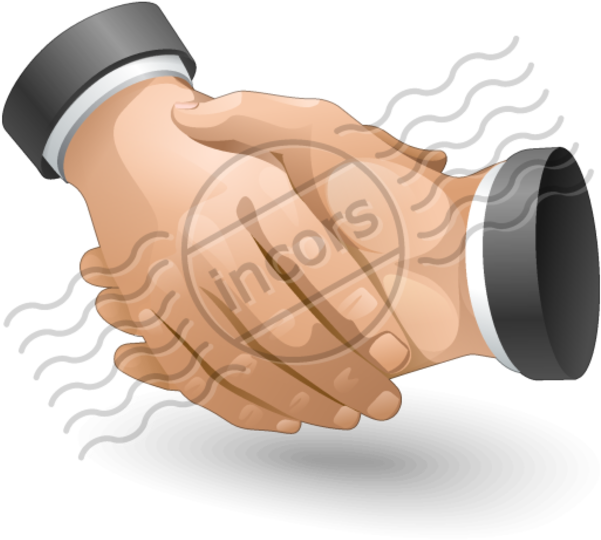 Handshake (600x600), Png Download