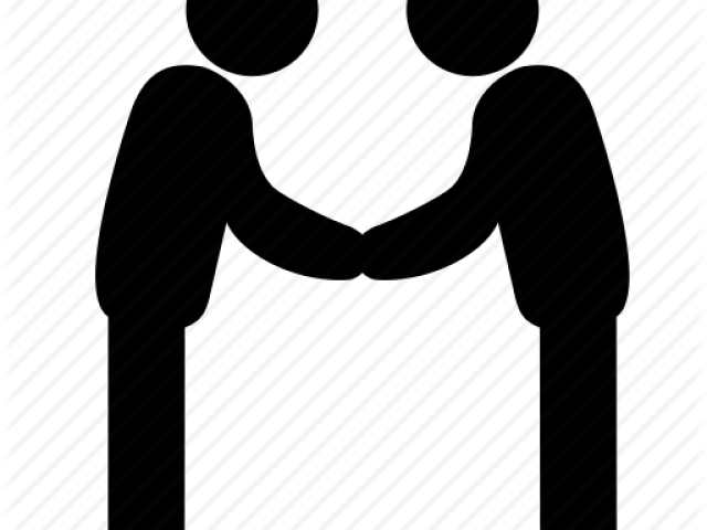 Negotiation Clipart Handshake - Black And White Communication Clipart Transparent (640x480), Png Download