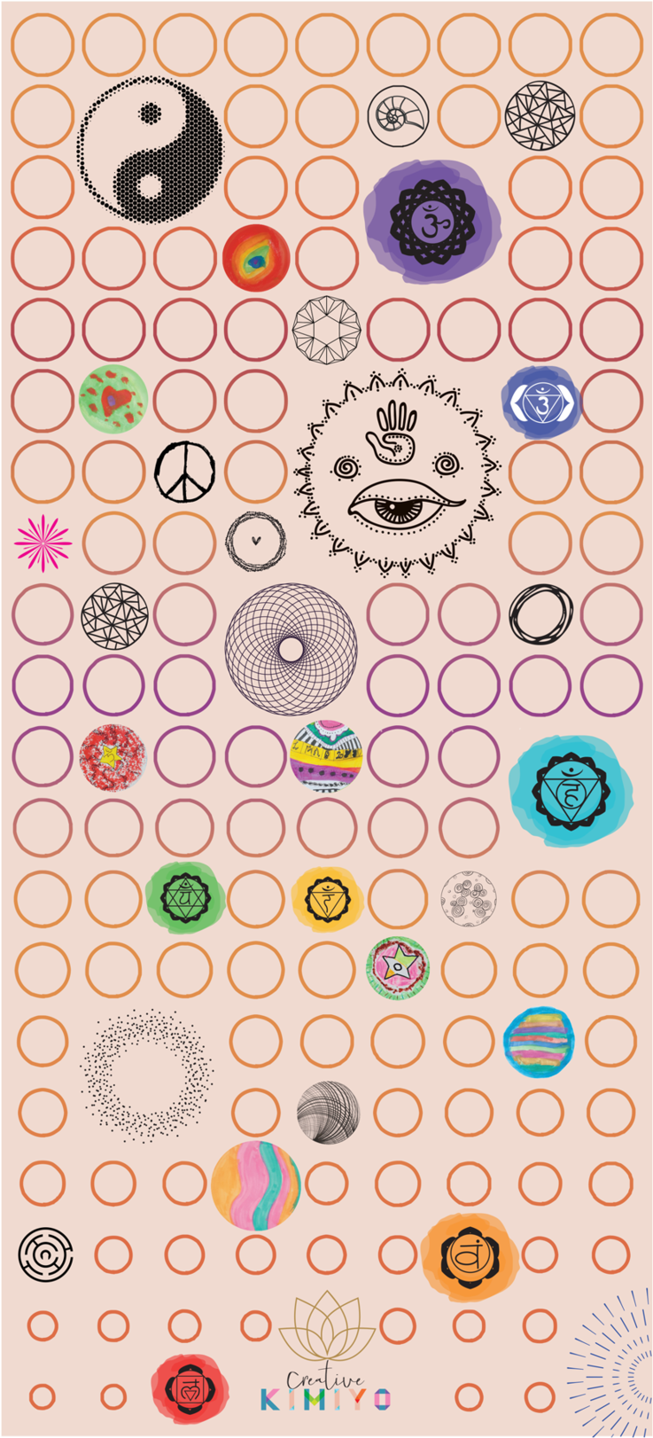 Tribe Dots Kids Towel - Mobile Phone (1800x1800), Png Download