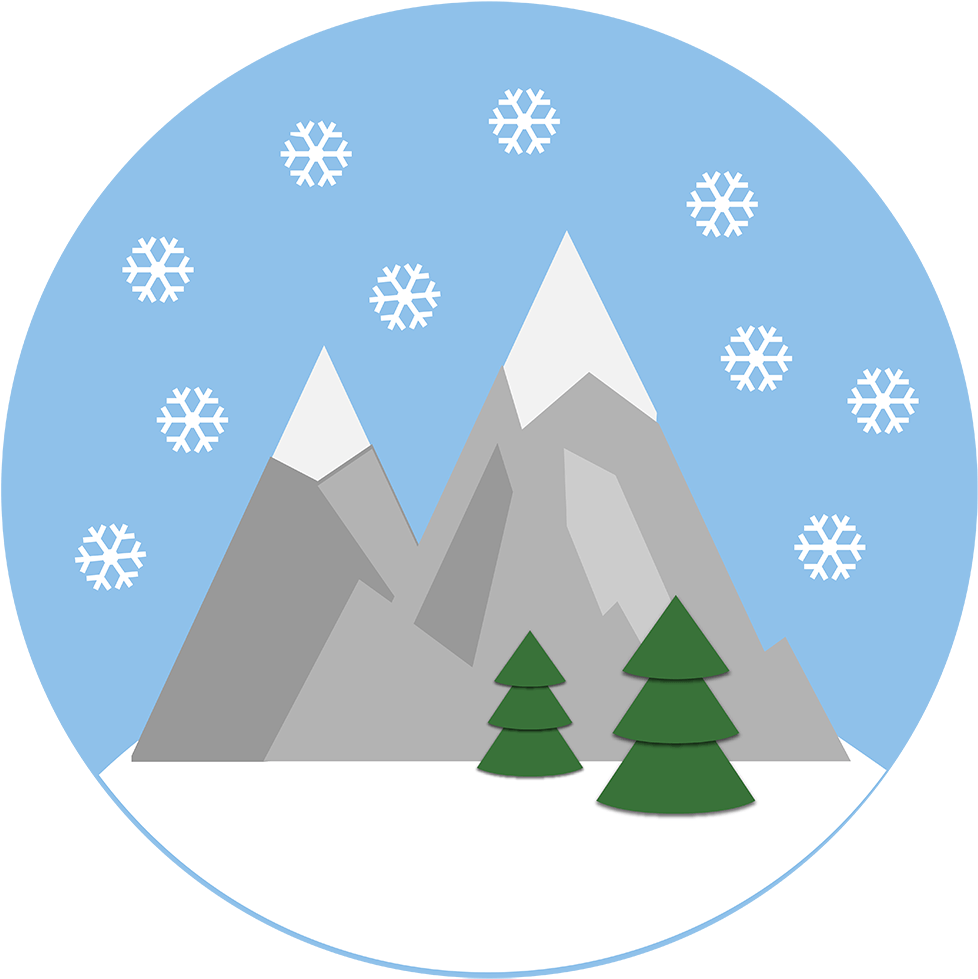 Realistic Snow Effect - Circle (1000x1000), Png Download