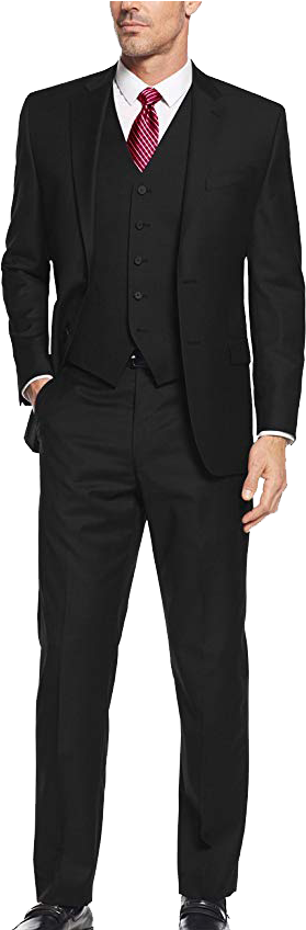 Salvatore Exte Classic Fit Suit - Formal Three Piece Suit For Men (369x847), Png Download