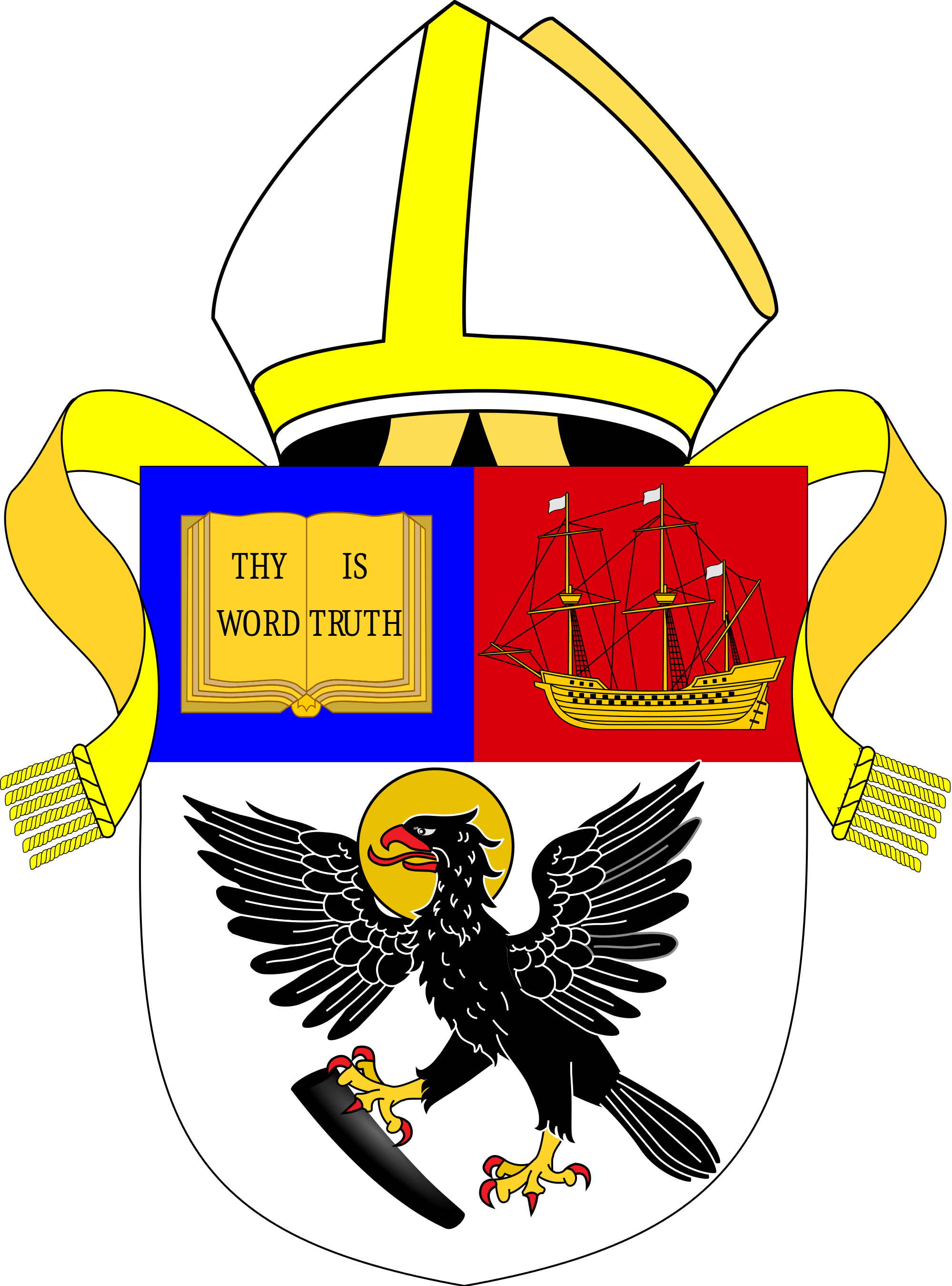 Diocese Of Liverpool Arms - Diocese Of Liverpool (2000x2700), Png Download