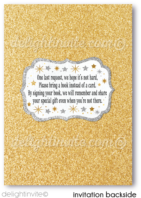 Twinkle Twinkle Little Star Baby Shower Invitations - Poster (497x675), Png Download