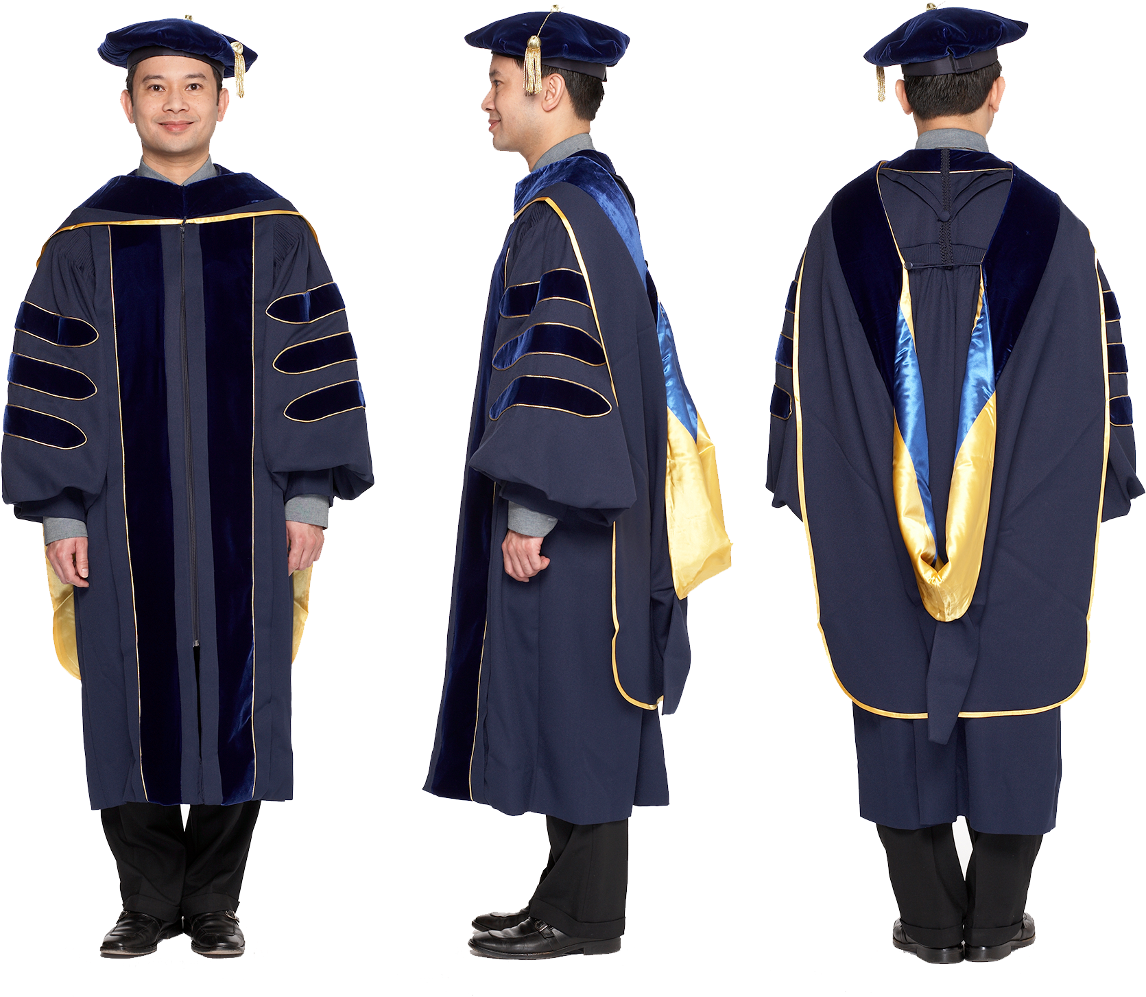 Official Design Phd Gown, Hood, And Cap Made Of Premium - Ucsd Phd Gown (1700x1700), Png Download