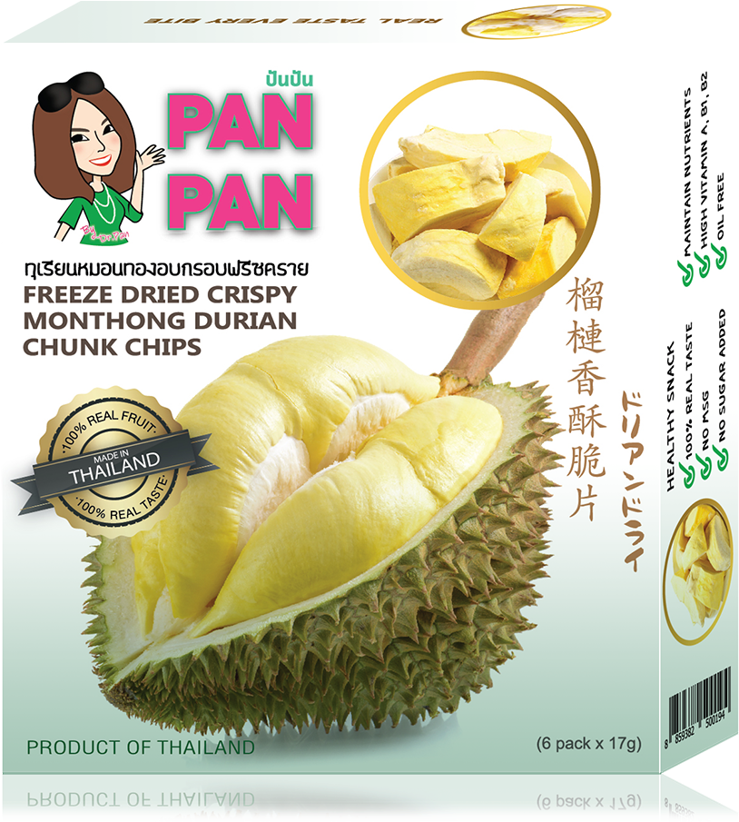 Freeze Deied Chispy Monthong Durian Chuck Chip - Durian (1000x1000), Png Download