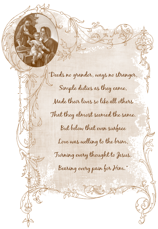 Quote About The Holy Family - Catholic Quotes Holy Family (579x800), Png Download