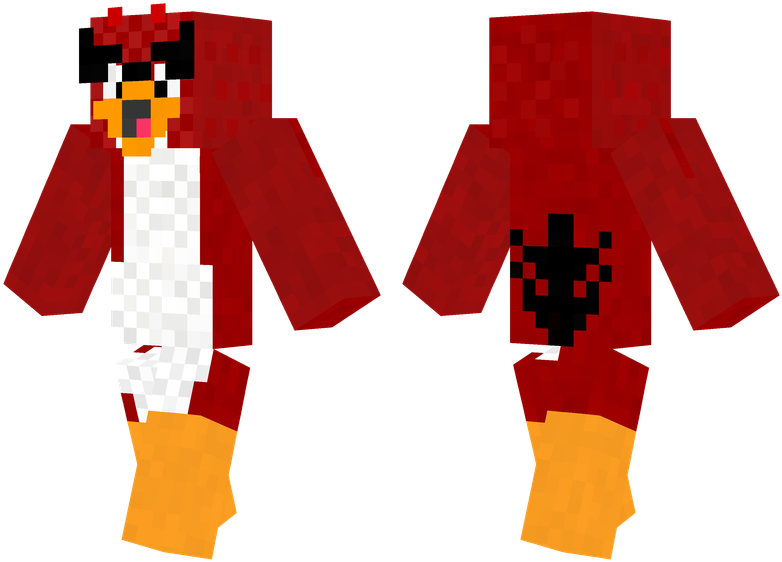 Angry Bird - Minecraft Cactus Skin (804x576), Png Download